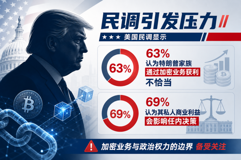 民调:63%美国人认为特朗普家族通过加密业务获利不恰当-指挥使社区 - 真实线索、热点议题与深度观察