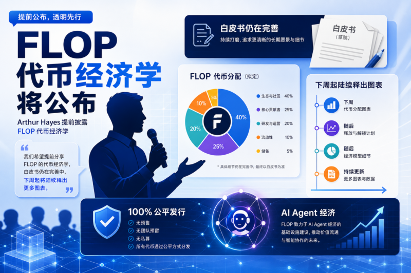 Arthur Hayes：预计下周公布 FLOP 代币经济学，白皮书仍在完善中-指挥使社区 - 真实线索、热点议题与深度观察