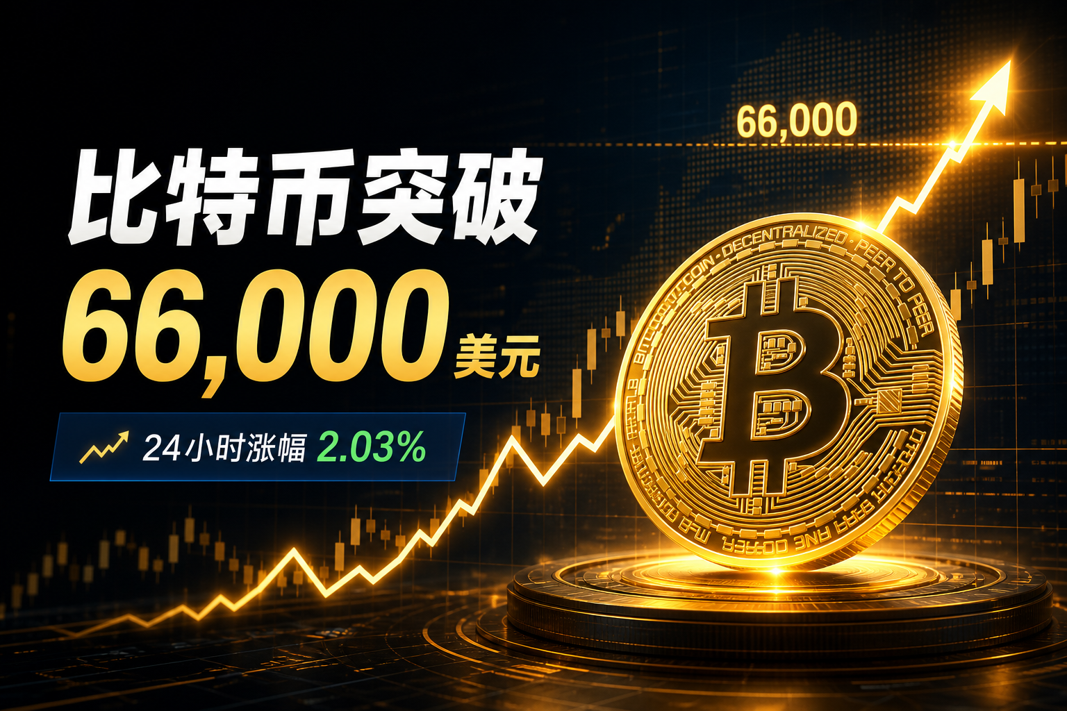 比特币突破 66,000 美元