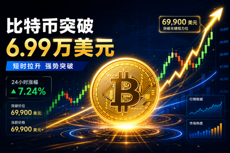 比特币短时拉升突破6.99万美元-指挥使社区 - 真实线索、热点议题与深度观察