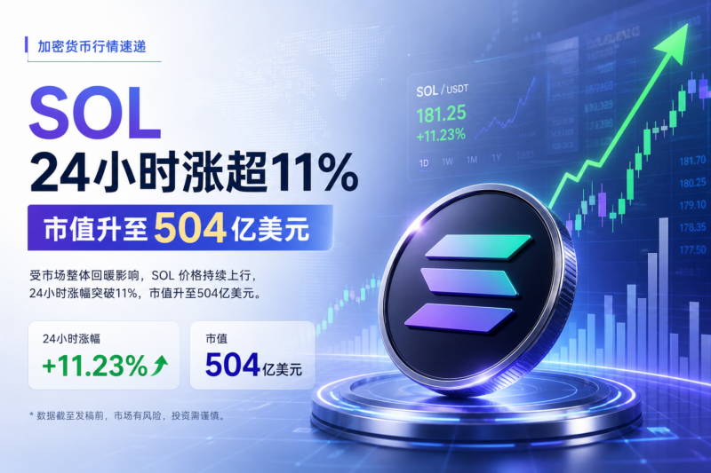 SOL 24小时涨超11%，市值升至504亿美元-指挥使社区 - 真实线索、热点议题与深度观察