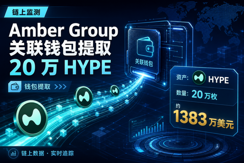 Amber Group 关联钱包提取 20 万枚 HYPE,价值约 1383 万美元-指挥使社区 - 真实线索、热点议题与深度观察