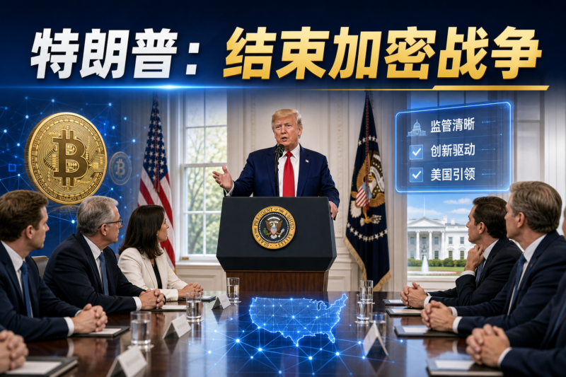特朗普:已彻底结束针对加密货币的“战争”,美国正在引领行业发展-指挥使社区 - 真实线索、热点议题与深度观察