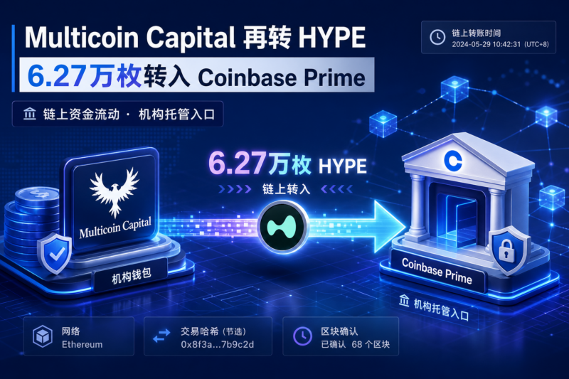 Multicoin Capital 再次向 Coinbase Prime 转入 6.27 万枚 HYPE-指挥使社区 - 真实线索、热点议题与深度观察