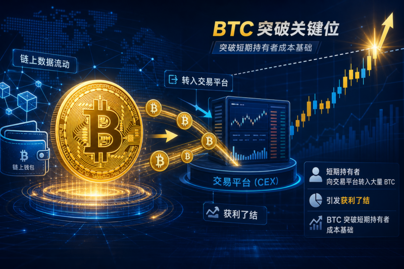 比特币短期持有者向 CEX 转入 4.43 万枚 BTC,创 2026 年以来最大规模获利了结-指挥使社区 - 真实线索、热点议题与深度观察