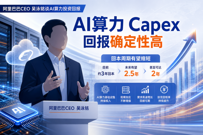 阿里吴泳铭:AI 算力 Capex 投资回报确定性非常高-指挥使社区 - 真实线索、热点议题与深度观察
