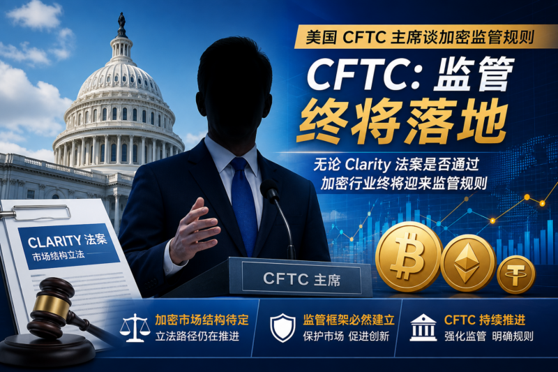 美 CFTC 主席:无论《Clarity 法案》是否通过,加密行业终将迎来监管规则-指挥使社区 - 真实线索、热点议题与深度观察
