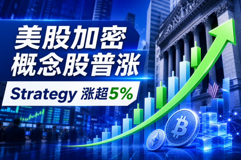 美股加密货币概念股普涨,Strategy 涨超 5%-指挥使社区 - 真实线索、热点议题与深度观察