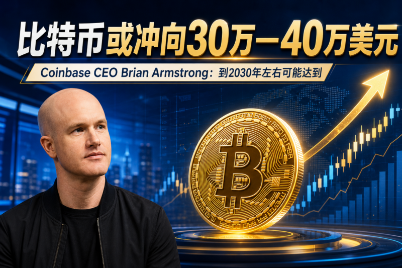 Coinbase CEO:比特币未来几年可能涨至30万至40万美元-指挥使社区 - 真实线索、热点议题与深度观察