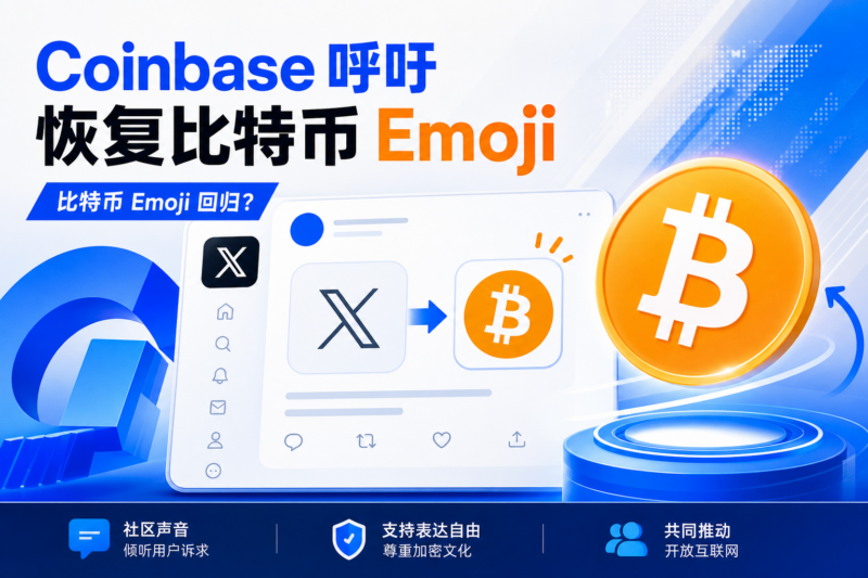 Coinbase 呼吁 X 恢复比特币 Emoji 表情-指挥使社区 - 真实线索、热点议题与深度观察
