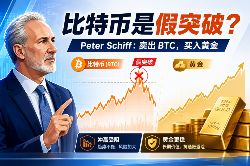 Peter Schiff:比特币上涨只是“假突破”,建议卖出 BTC 买入黄金-指挥使社区 - 真实线索、热点议题与深度观察