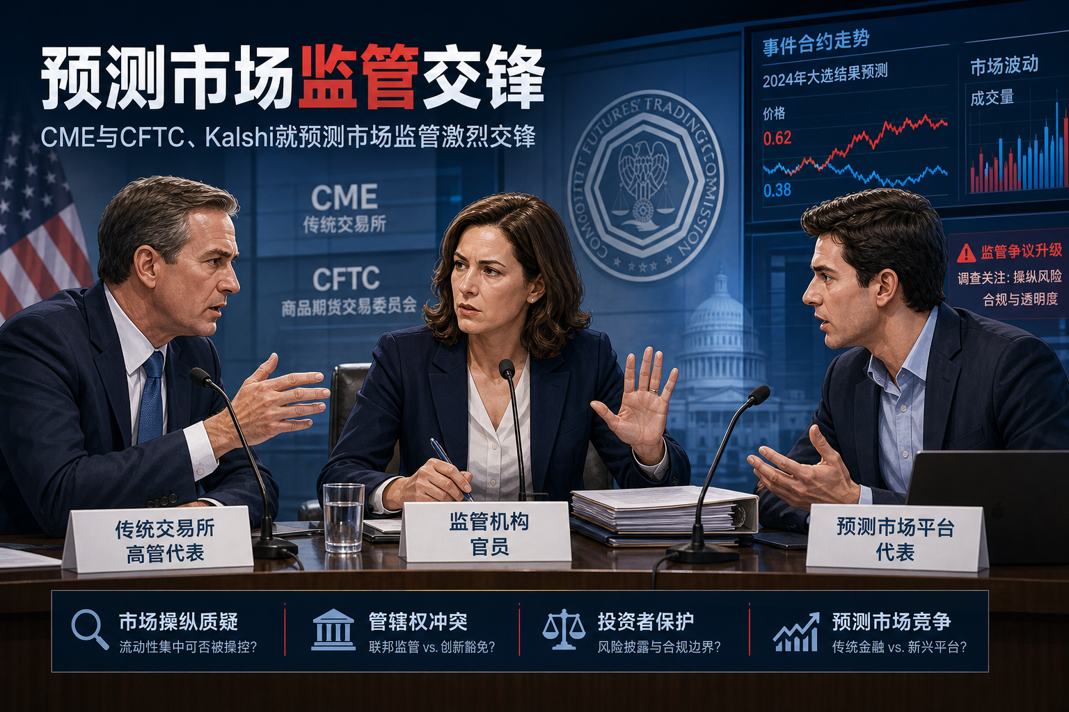 CME与CFTC、Kalshi就预测市场监管激烈交锋