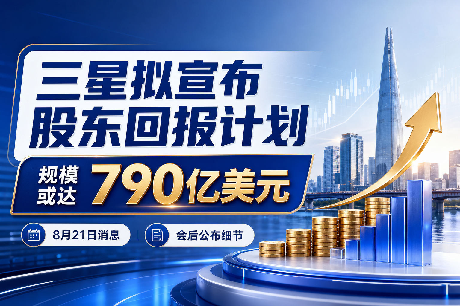 三星拟宣布股东回报计划，规模或达790亿美元