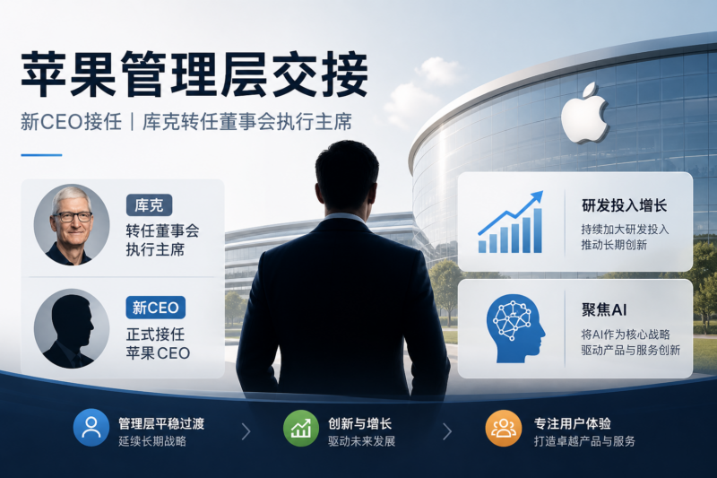 苹果新任 CEO 特努斯将于 9 月 1 日正式接任,库克转任董事会执行主席-指挥使社区 - 真实线索、热点议题与深度观察