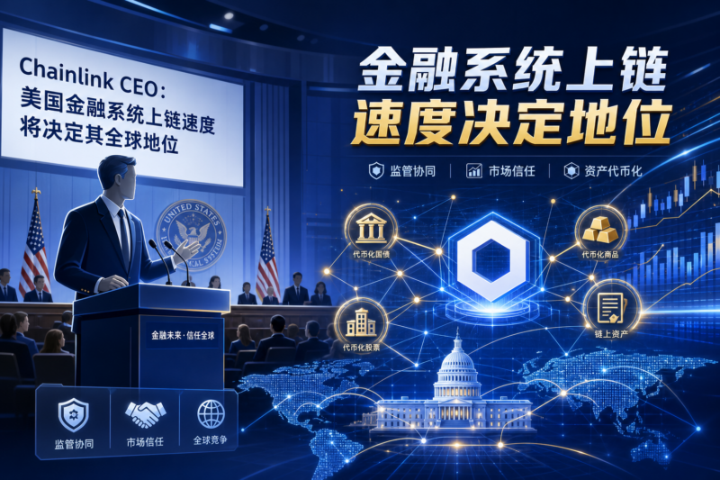 Chainlink CEO:美国金融系统上链速度将决定其全球地位-指挥使社区 - 真实线索、热点议题与深度观察