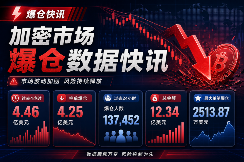 过去 4 小时全网爆仓 4.46 亿美元，空单爆仓 4.25 亿美元-指挥使社区 - 真实线索、热点议题与深度观察