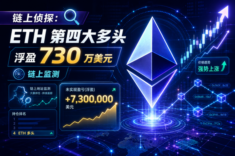 链上侦探：Hyperliquid 上 ETH 第四大多头浮盈扩大至 730 万美元-指挥使社区 - 真实线索、热点议题与深度观察