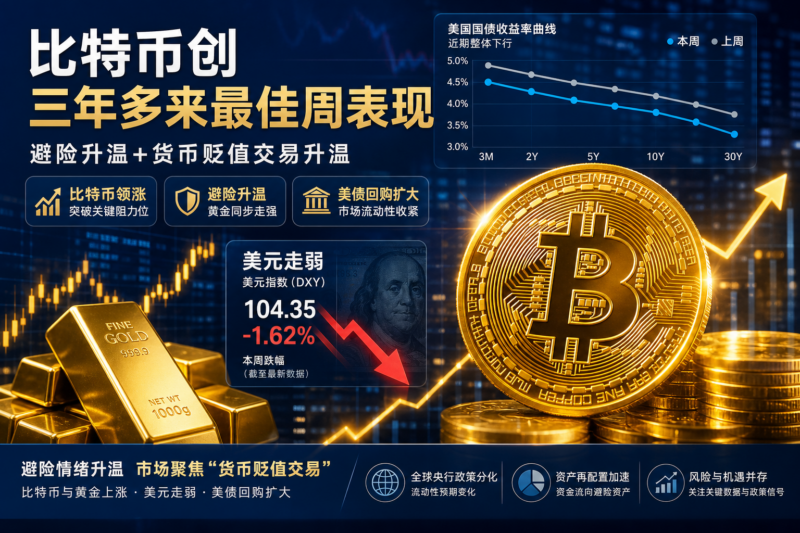 比特币有望创三年多来最佳周表现,美债回购扩大推动美元走弱-指挥使社区 - 真实线索、热点议题与深度观察