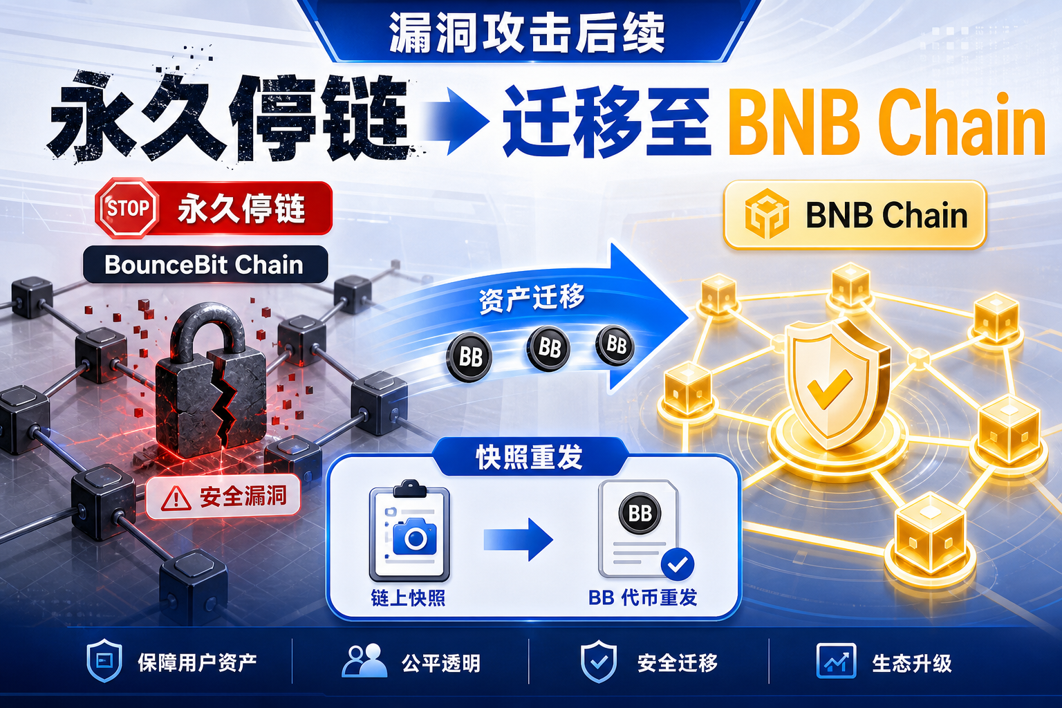 BounceBit Chain 漏洞攻击进展:将永久停链并迁移至 BNB Chain