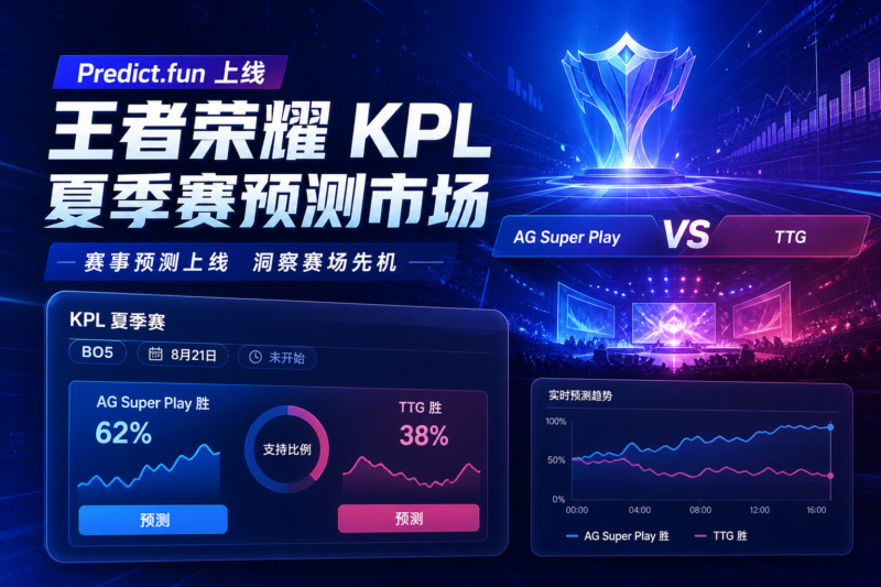 Predict.fun 上线王者荣耀 KPL 夏季赛预测市场-指挥使社区 - 真实线索、热点议题与深度观察