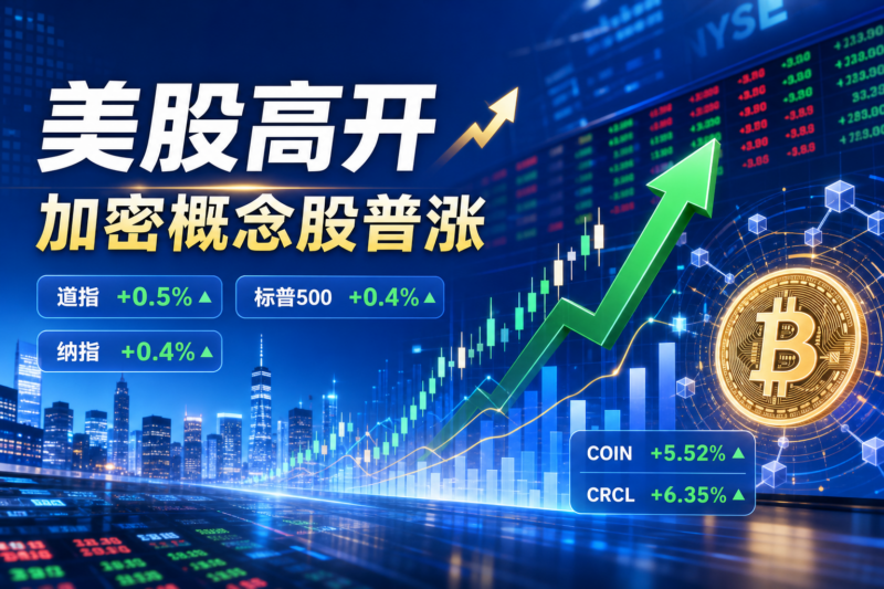美股高开，加密概念股普涨-指挥使社区 - 真实线索、热点议题与深度观察