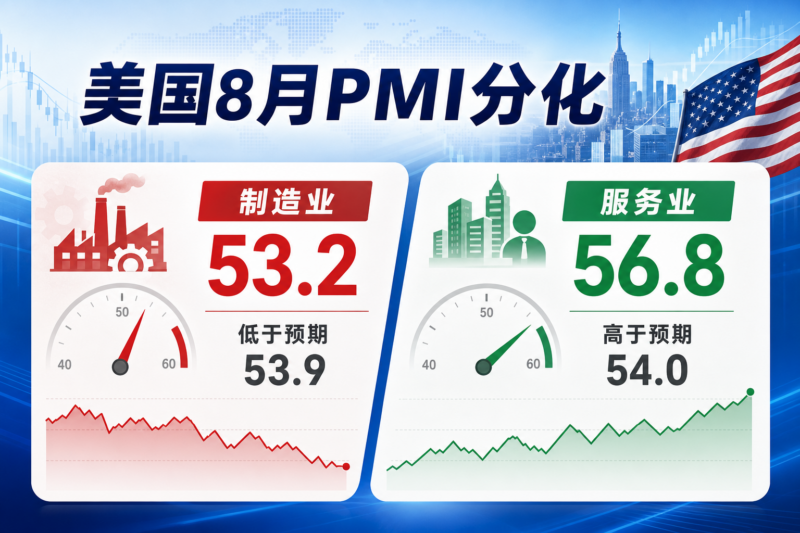 美国 8 月标普全球制造业 PMI 低于预期，服务业 PMI 高于预期-指挥使社区 - 真实线索、热点议题与深度观察