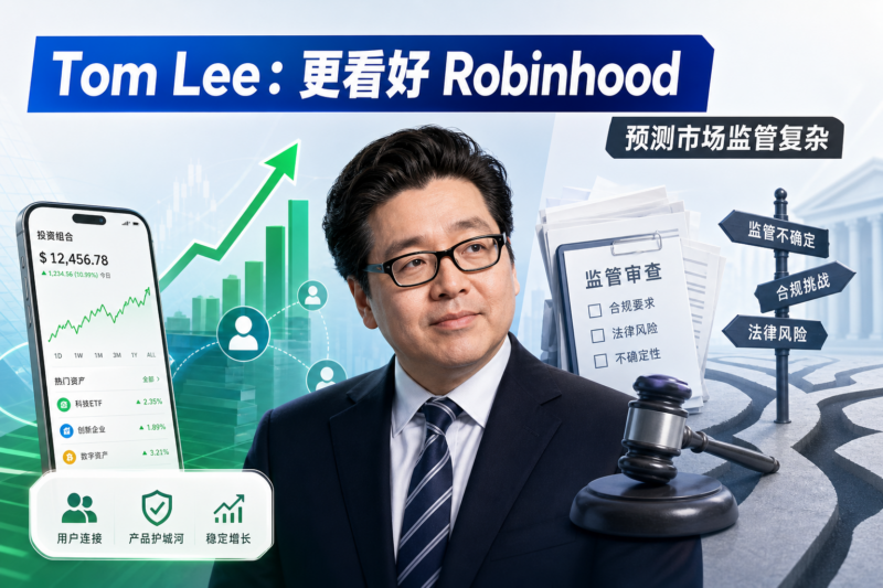 Tom Lee:相较 Kalshi 更看好 Robinhood,因预测市场监管问题复杂-指挥使社区 - 真实线索、热点议题与深度观察