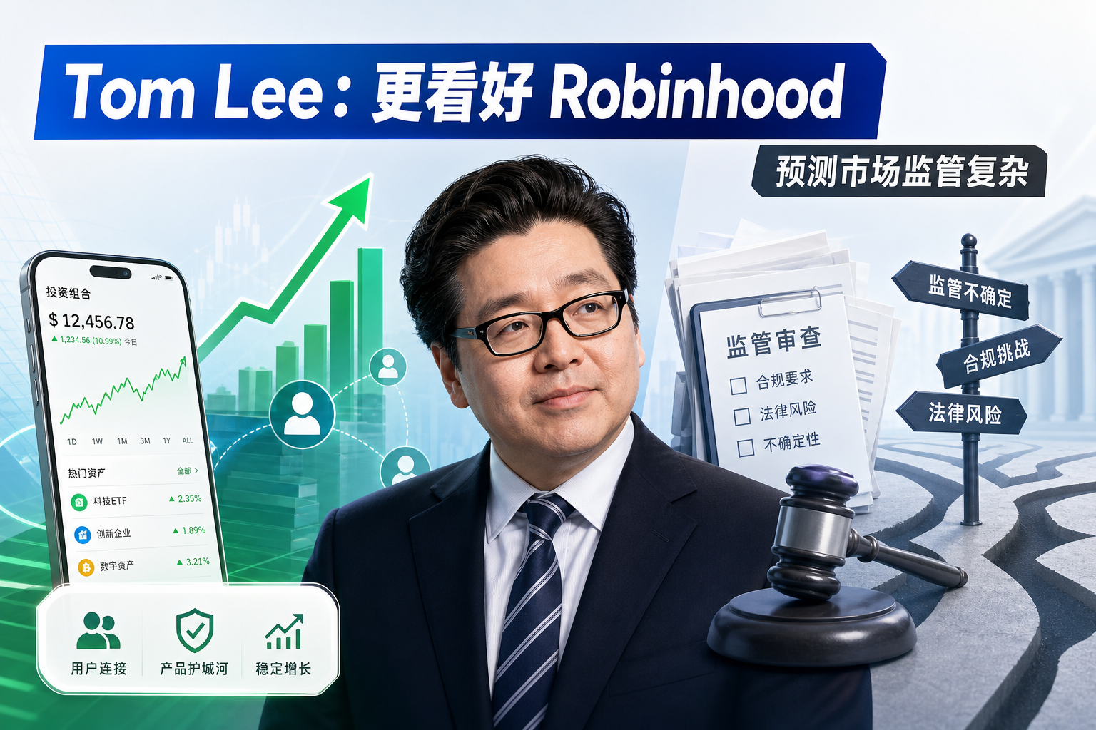 Tom Lee:相较 Kalshi 更看好 Robinhood,因预测市场监管问题复杂