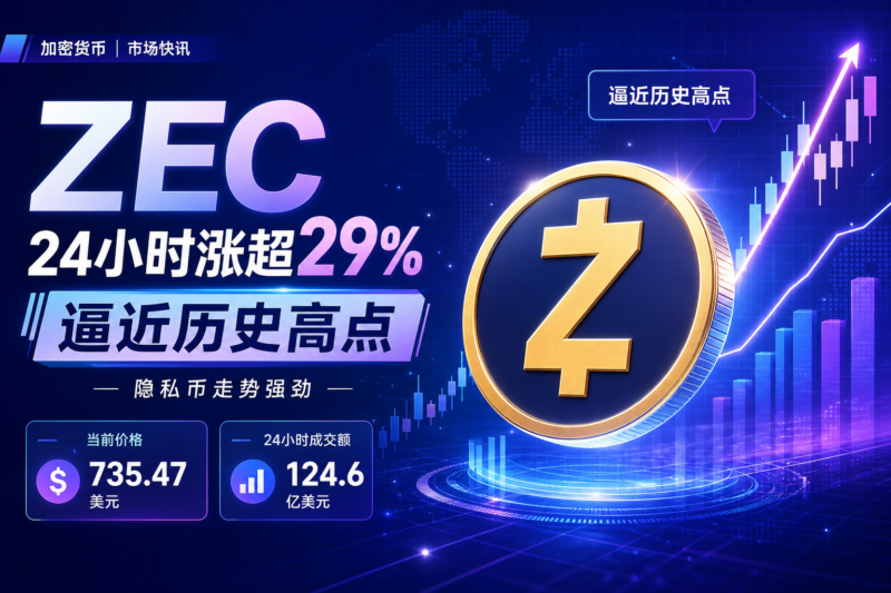 ZEC 24小时涨超29%,逼近历史高点-指挥使社区 - 真实线索、热点议题与深度观察
