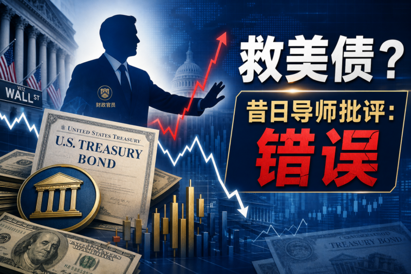 贝森特出手救美债，昔日导师公开批评：这是一个“错误”-指挥使社区 - 真实线索、热点议题与深度观察