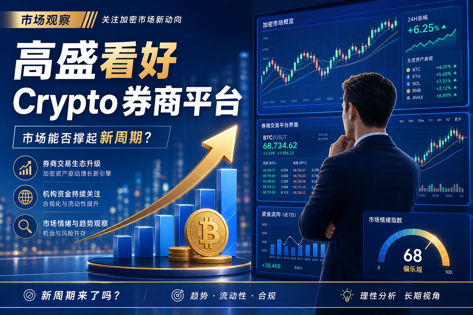 高盛看好 Crypto 券商交易平台：市场能否撑起新周期？