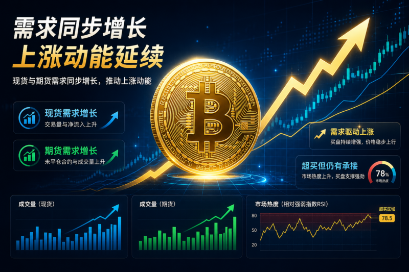 比特币期现需求同步增长,强劲上涨推动期或已来临-指挥使社区 - 真实线索、热点议题与深度观察