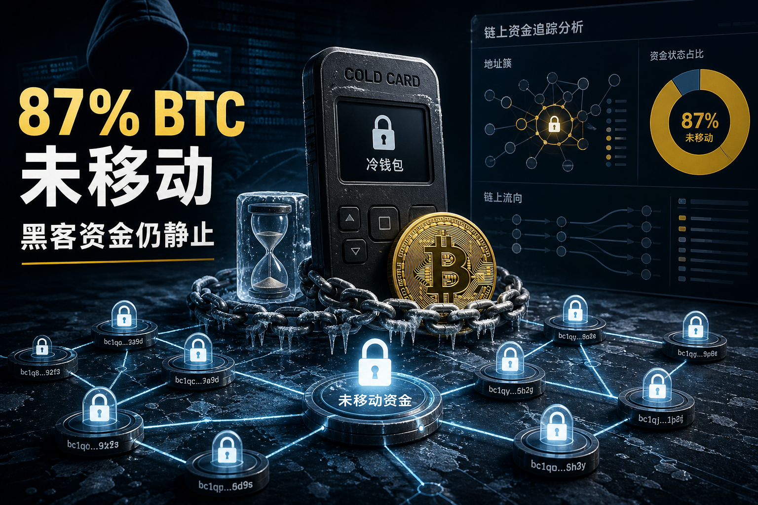 Coldcard 黑客攻击中 87% 被盗比特币仍未移动