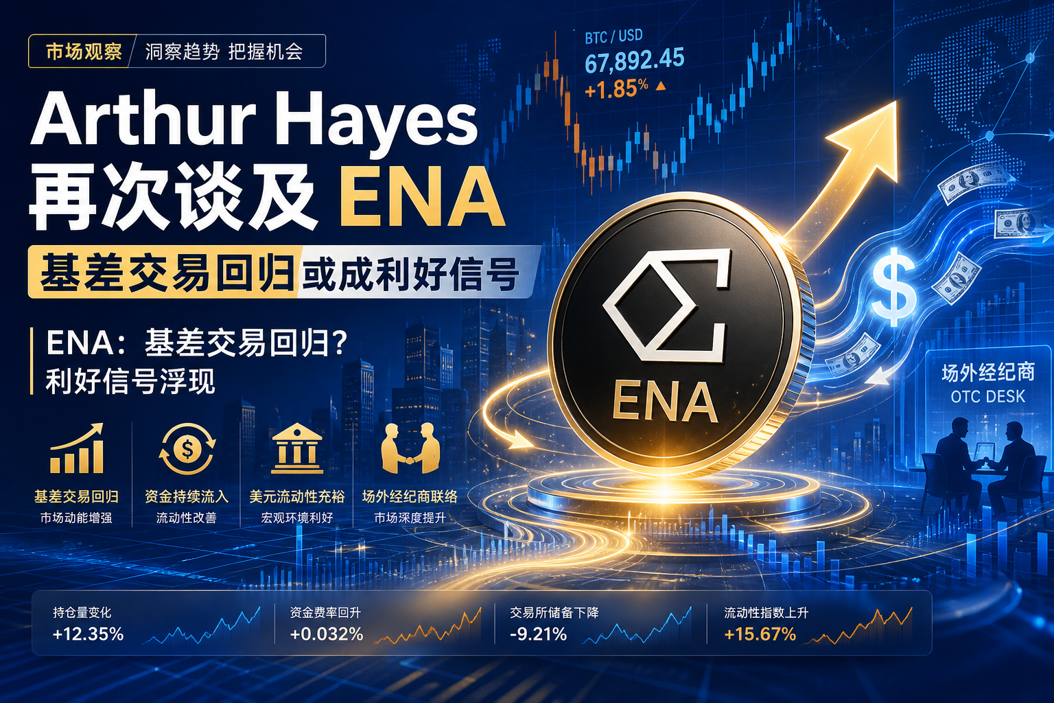 Arthur Hayes 再次谈及 ENA:基差交易回归或成利好信号