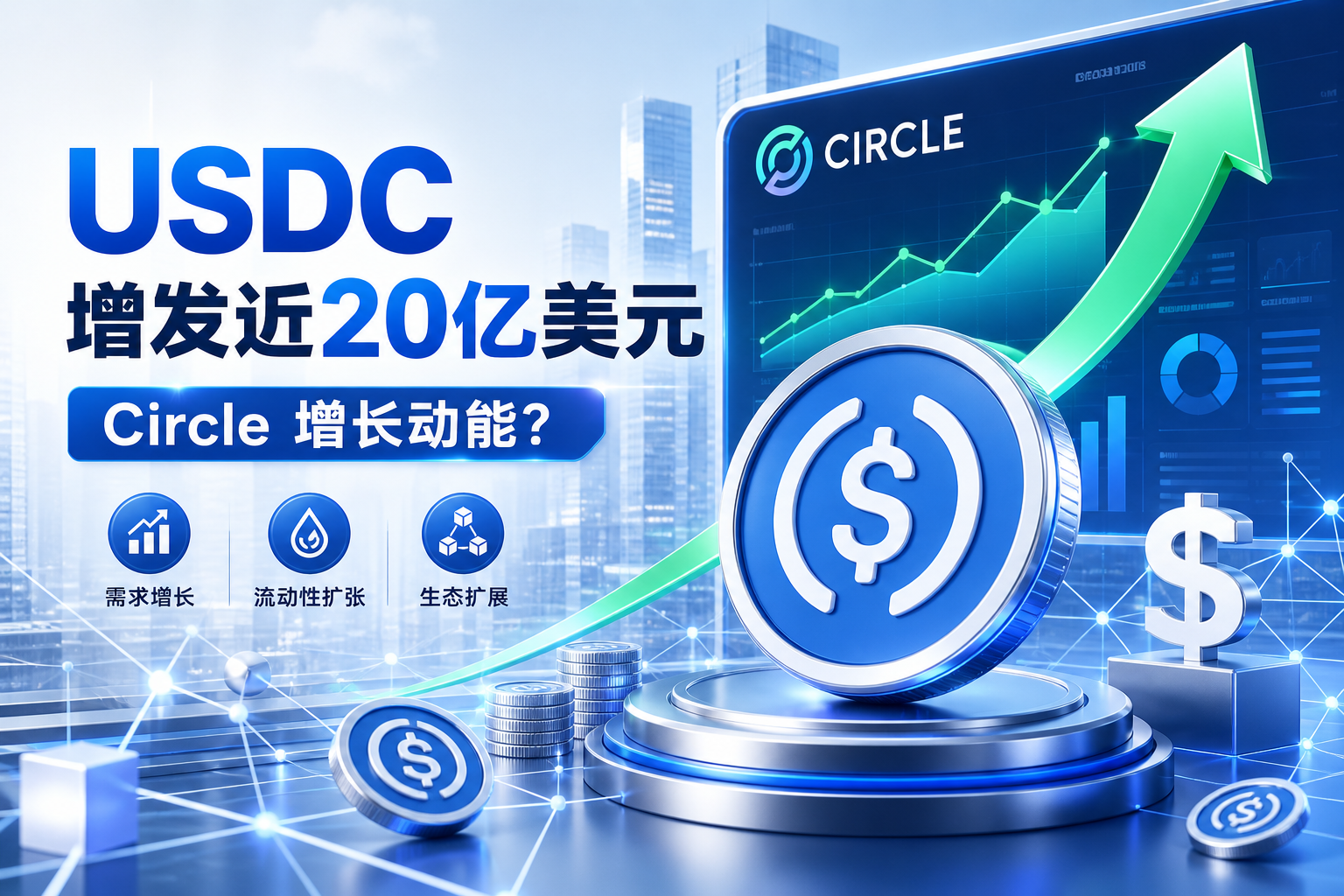 伯恩斯坦解读：USDC一周增发近20亿美元，Circle新一轮增长靠什么支撑？