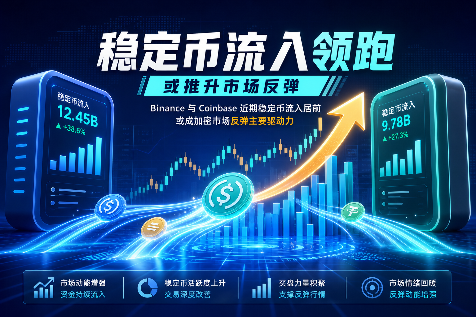 观点:Binance 与 Coinbase 或成近期加密市场涨势主要驱动力