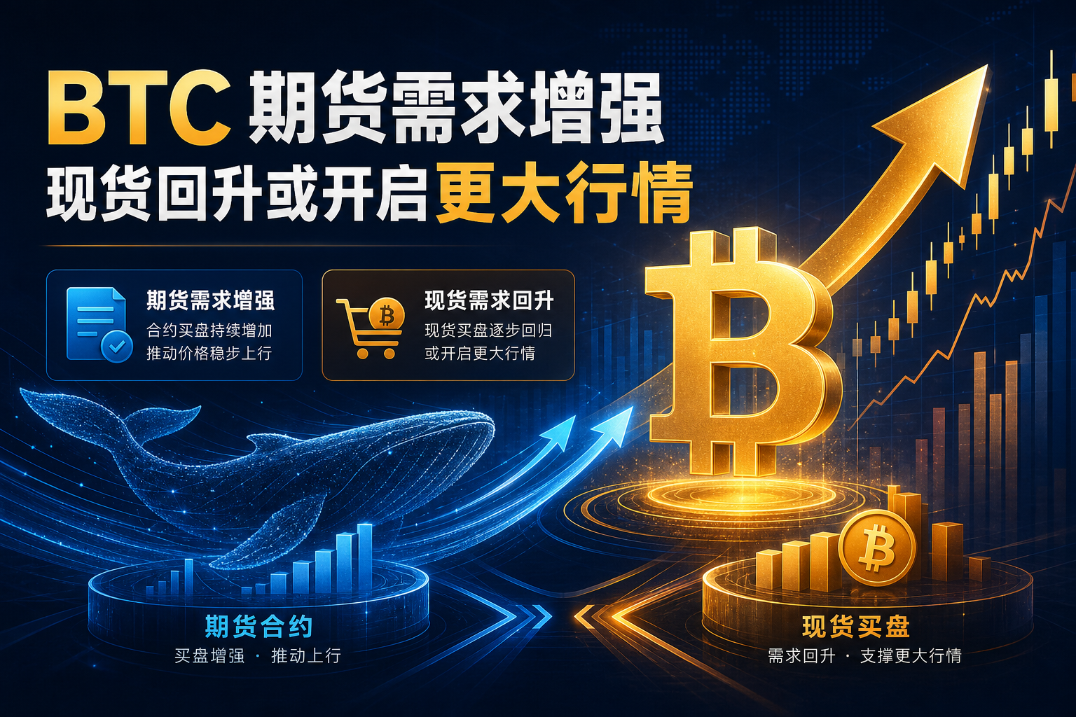 分析:BTC 期货需求持续增强,现货需求回升或开启更大行情