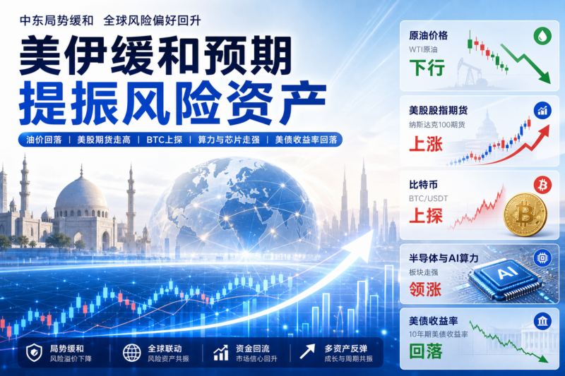 美伊局势缓和预期推动全球风险资产反弹-指挥使社区 - 真实线索、热点议题与深度观察