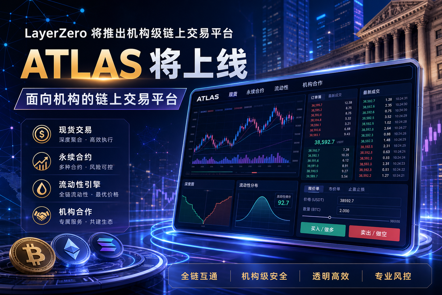 LayerZero 将推出机构级链上交易平台 ATLAS