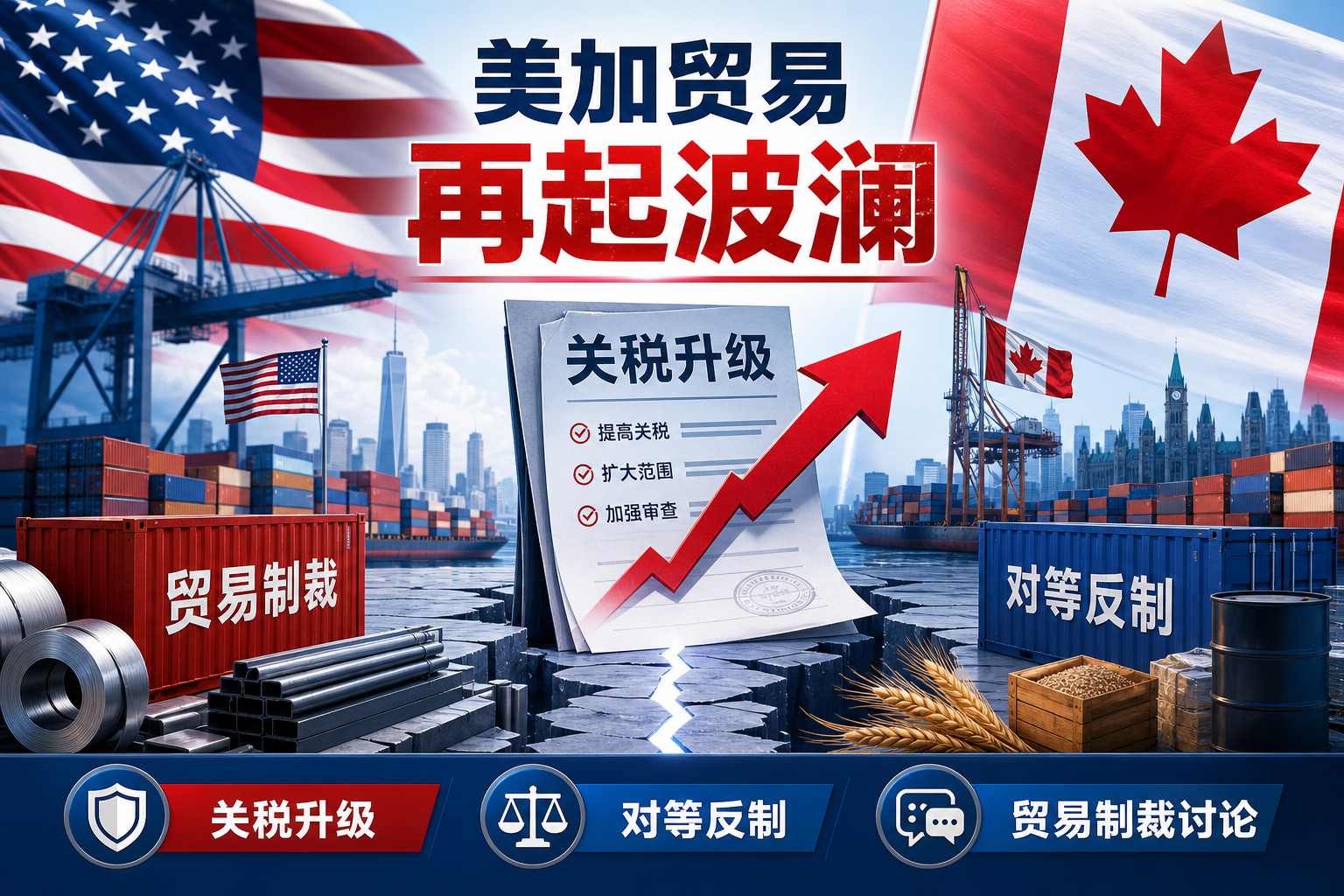 美国考虑加码对加拿大贸易制裁