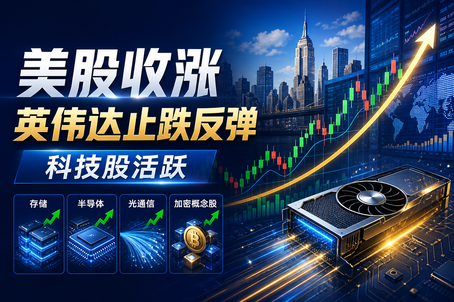 美股收涨，英伟达终结七连跌