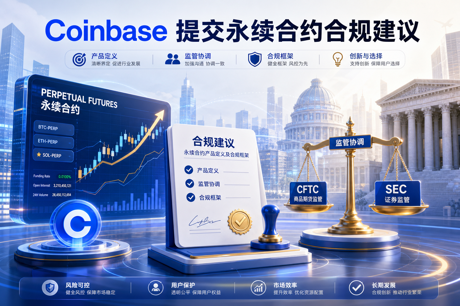 Coinbase 就永续合约产品定义及合规框架向 CFTC 和 SEC 提交建议