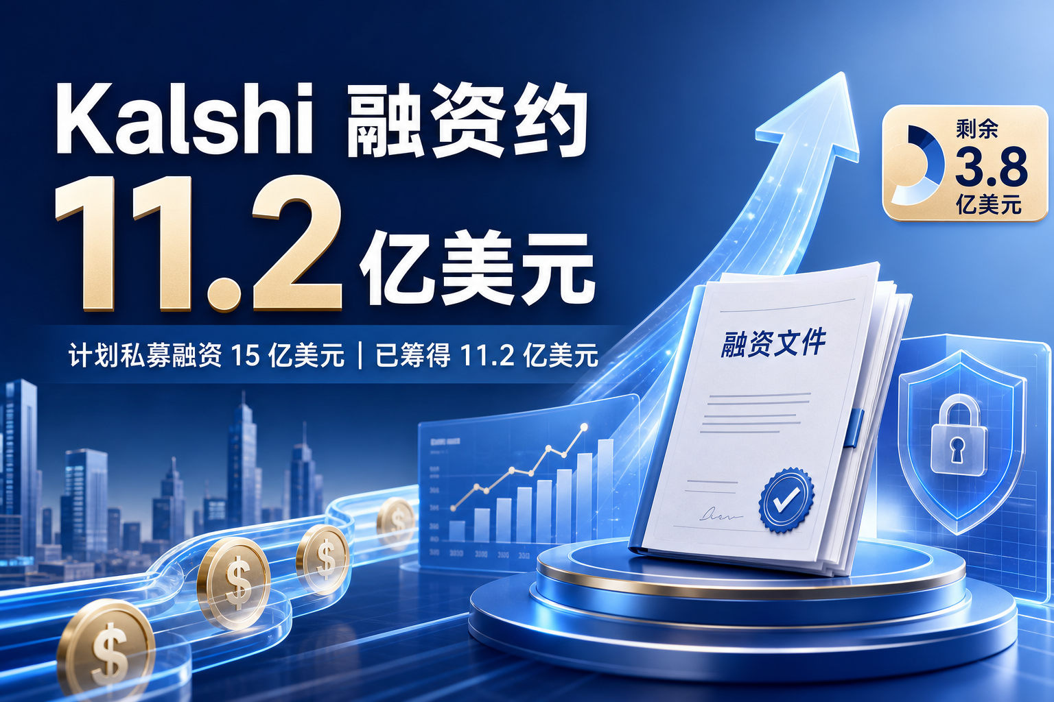 Kalshi 通过私募股权融资筹集约 11.2 亿美元