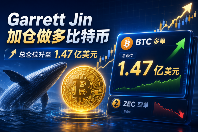 Garrett Jin 加仓做多比特币，总仓位升至 1.47 亿美元-指挥使社区 - 真实线索、热点议题与深度观察