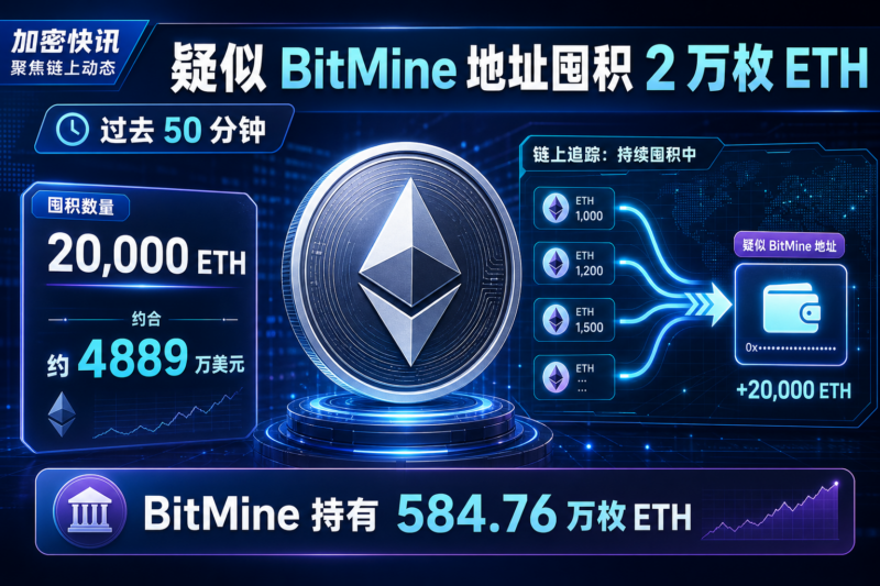 疑似 BitMine 地址过去 50 分钟囤积 2 万枚 ETH-指挥使社区 - 真实线索、热点议题与深度观察