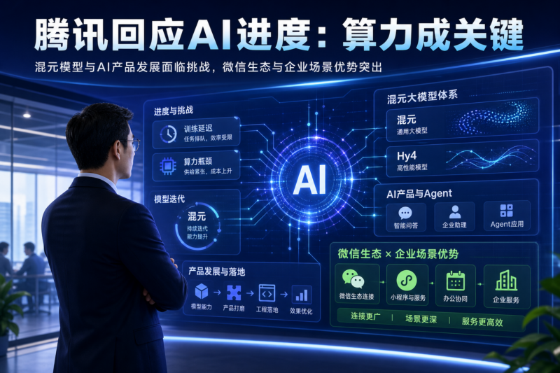 腾讯高管回应“AI 慢了”:算力不足已拖慢混元-指挥使社区 - 真实线索、热点议题与深度观察