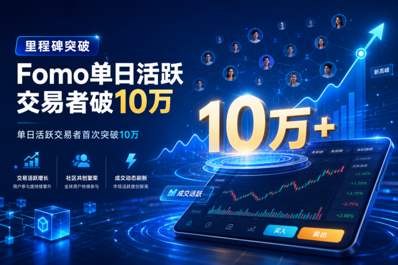 加密交易应用 Fomo 单日活跃交易者首次突破 10 万-指挥使社区 - 真实线索、热点议题与深度观察