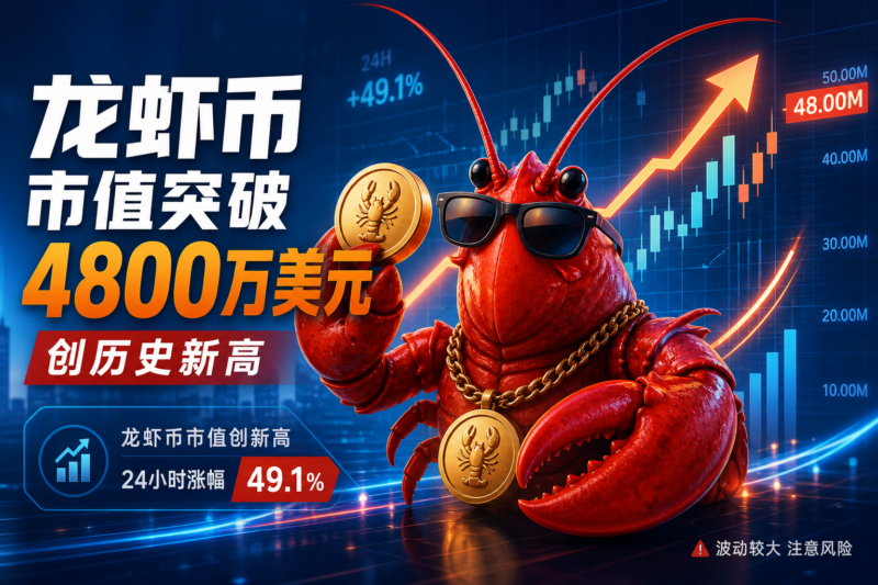 Meme 币「龙虾」市值突破 4800 万美元,创历史新高-指挥使社区 - 真实线索、热点议题与深度观察
