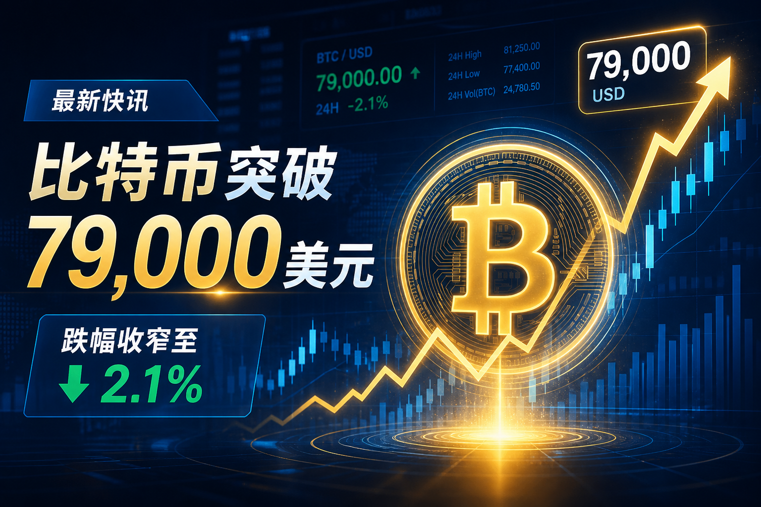 比特币突破 79,000 美元