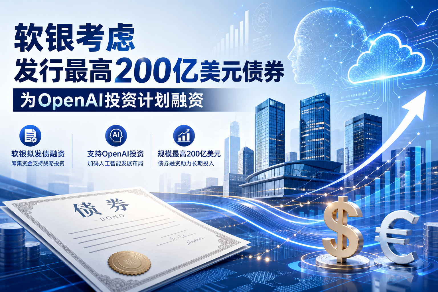 软银考虑发行最高 200 亿美元债券，为 OpenAI 投资计划融资